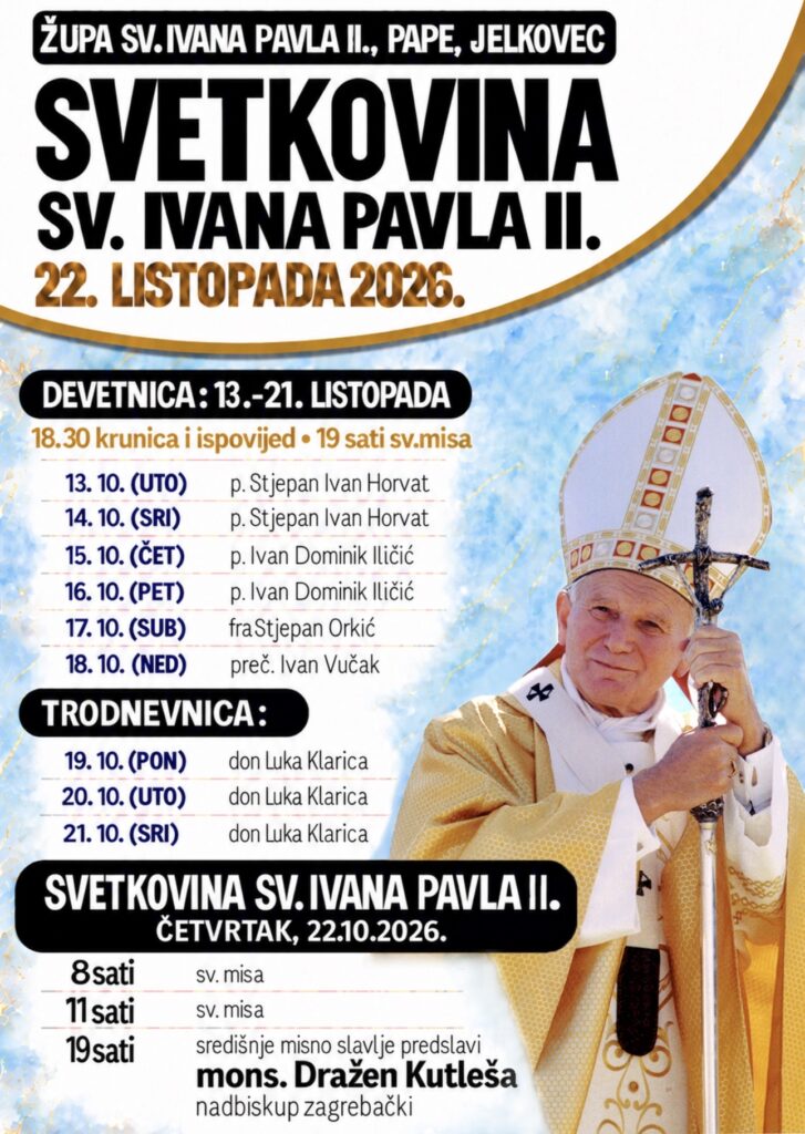 NAJAVA- Devetnica povodom župne svetkovine u Jelkovcu